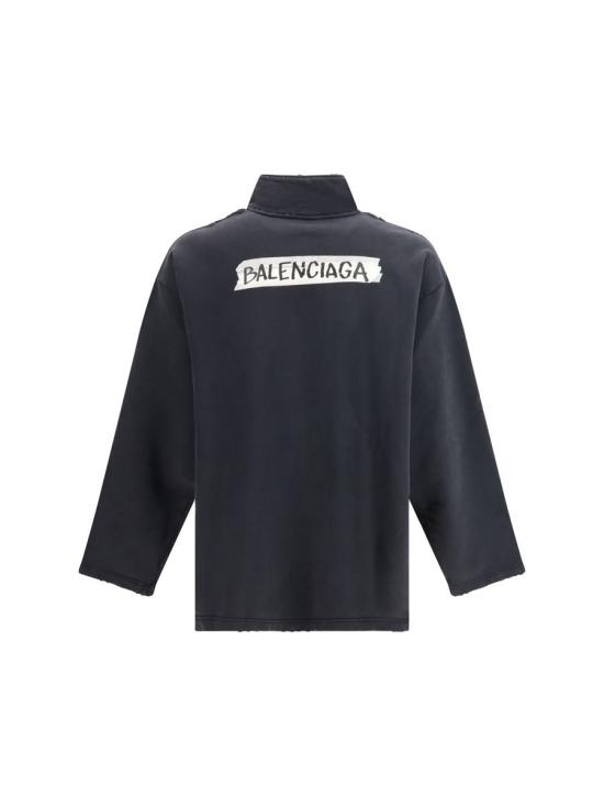 26SS 발렌시아가 집업 니트 850438TTVL7 1041 Black - BALENCIAGA