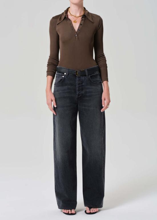  시티즌 오브 휴머니티 데님 팬츠 시티즌스 오브 휴머니티 아일라 배기 진 빈티지 블랙