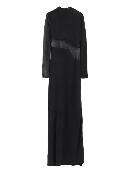 25FW 알라이아 롱 원피스 AA9R2801K061B995 Black