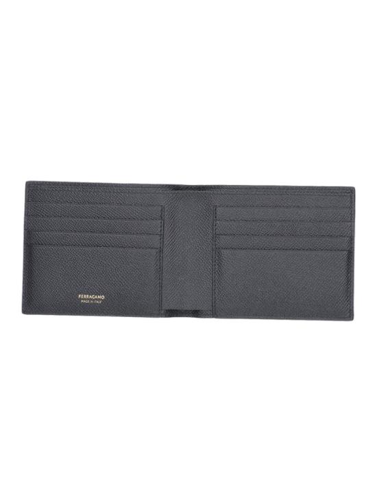 26SS 살바토레 페라가모 간치니 반지갑 775650001 Black - SALVATORE FERRAGAMO