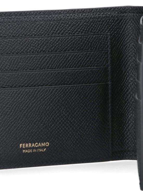 26SS 살바토레 페라가모 간치니 반지갑 775650001 Black - SALVATORE FERRAGAMO