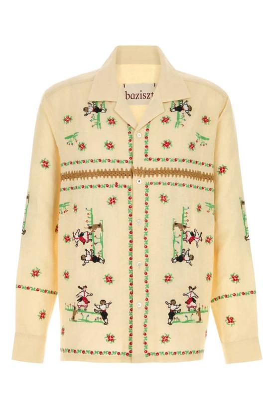 25FW 바지스트 긴팔 셔츠 SR07862 BEIGE YELLOW