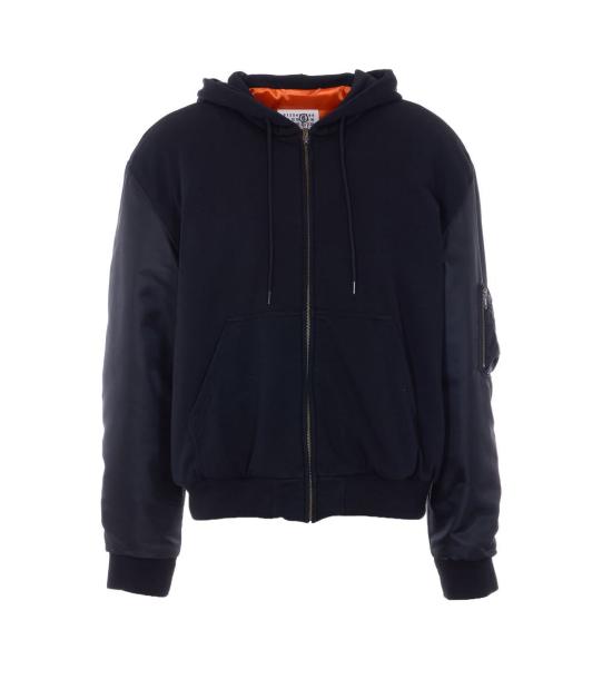 26SS MM6 메종마르지엘라 후드 티셔츠 SH0AM0075MTJ043961 Black