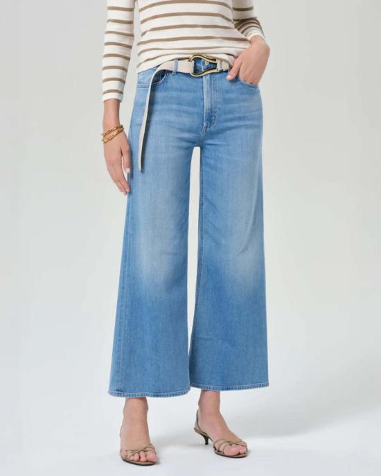  시티즌 오브 휴머니티 데님 팬츠 시티즌스 오브 휴머니티 라이라 와이드 레그 크롭 진 라이트 워시 데님 - CITIZEN OF HUMANITY