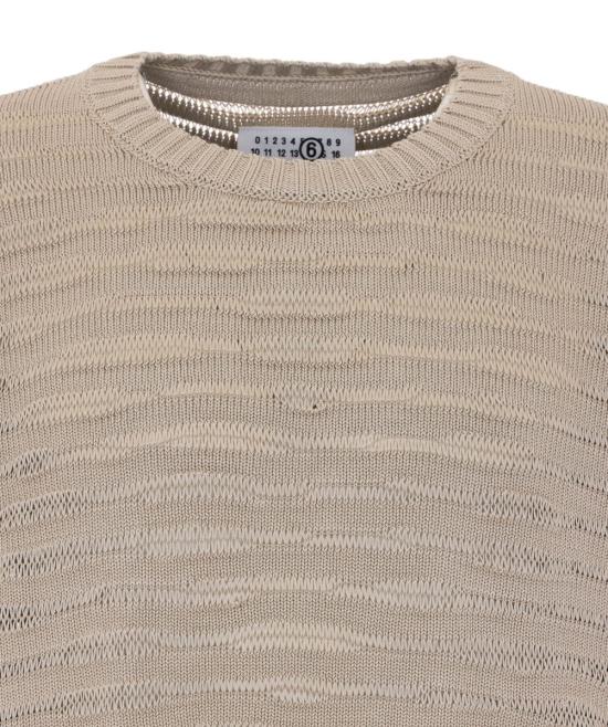 26SS MM6 메종마르지엘라 스웨터 SH0HL0036M13208106 Beige - MM6 MAISON MARGIELA