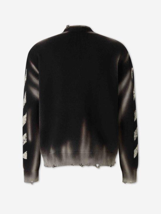 26SS 오프화이트 스웨터 OMHE20US26KNI003 001Black - OFF WHITE