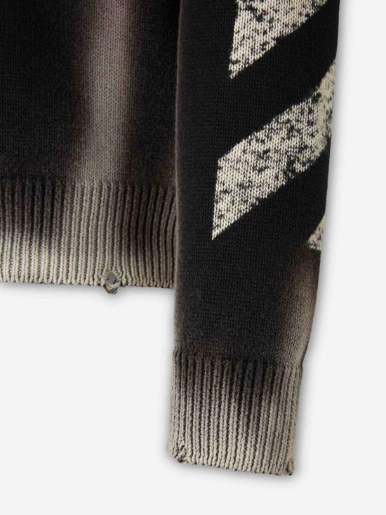 26SS 오프화이트 스웨터 OMHE20US26KNI003 001Black - OFF WHITE