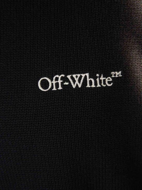26SS 오프화이트 스웨터 OMHE20US26KNI003 001Black - OFF WHITE