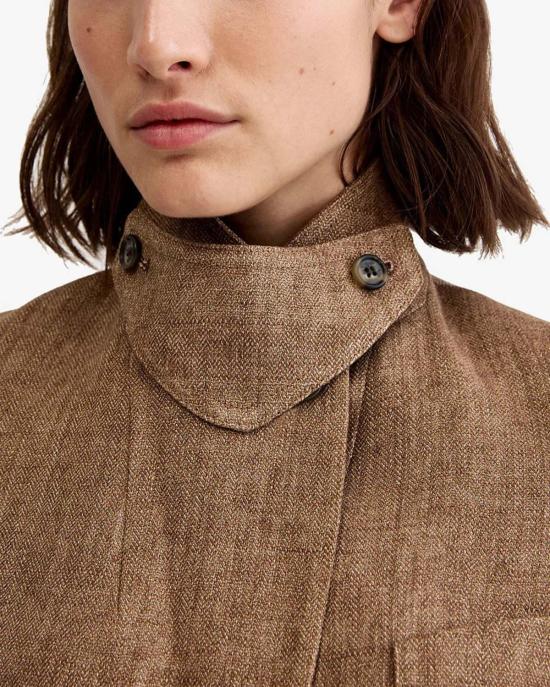  스미스 수트 자켓 테일러드 보이프렌드 블레이저 브라운 - SMYTHE