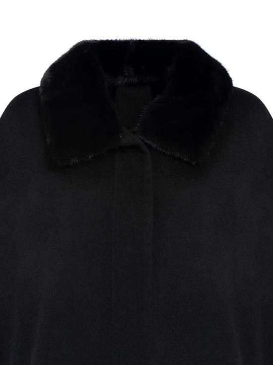 25FW 이브살로몬 코트 26WYC05897CAVIC99 Black - YVES SALOMON