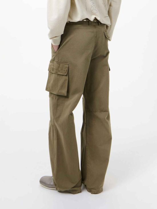 26SS 아워레가시 숏팬츠 M2244MU Uniform Olivbe Herringbone MILITARY GREEN - OUR LEGACY