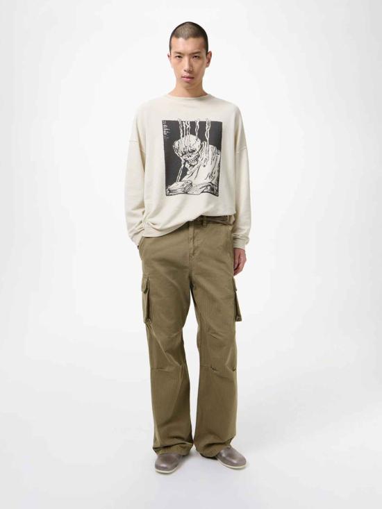 26SS 아워레가시 숏팬츠 M2244MU Uniform Olivbe Herringbone MILITARY GREEN - OUR LEGACY