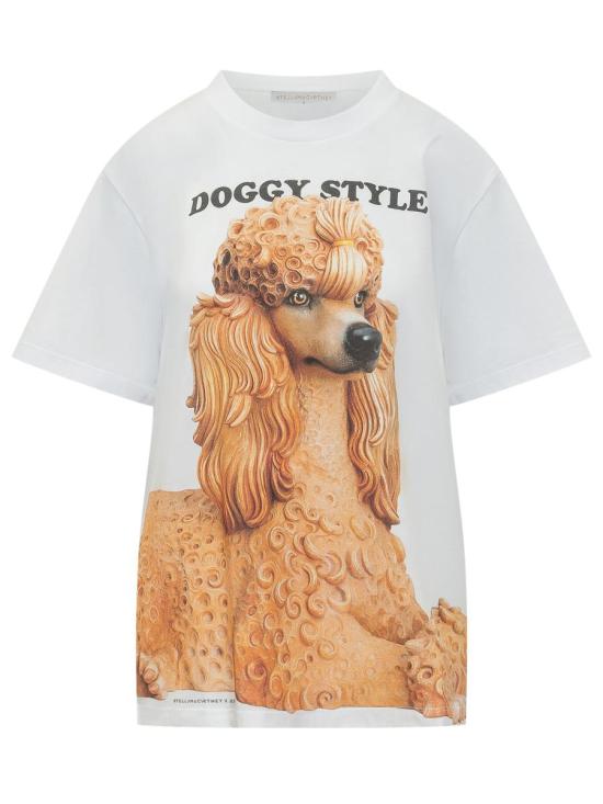 26SS 스텔라 맥카트니 반팔 티셔츠 6J01583SQA28 9000 WHITE