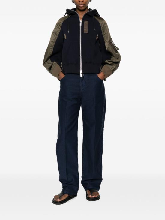 26SS 사카이 후드 티셔츠 26 08343 233 Kaki - SACAI