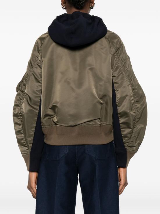 26SS 사카이 후드 티셔츠 26 08343 233 Kaki - SACAI