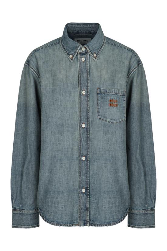 26SS 미우미우 셔츠 GWC133SOOO18JI F0076 Navy