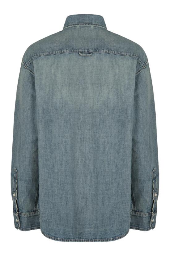 26SS 미우미우 셔츠 GWC133SOOO18JI F0076 Navy - MIU MIU