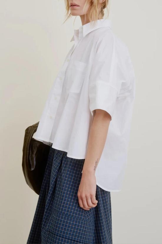  아쿠아리우스 칵테일 블라우스 베스퍼 오버사이즈 셔츠 화이트 - AQUARIUS COCKTAIL