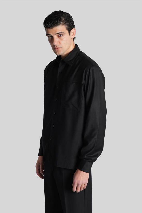 25FW 코스투메인 긴팔 셔츠 432393 Z22 Black - COSTUMEIN