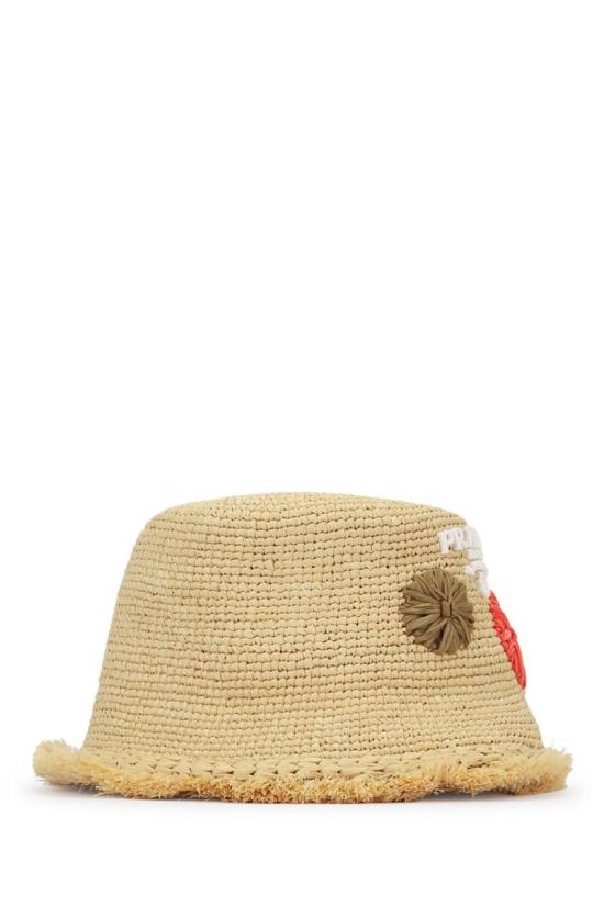 24FW 프라다 모자 1HC1372MK7 F0P6K NATURALEARANCIO - PRADA