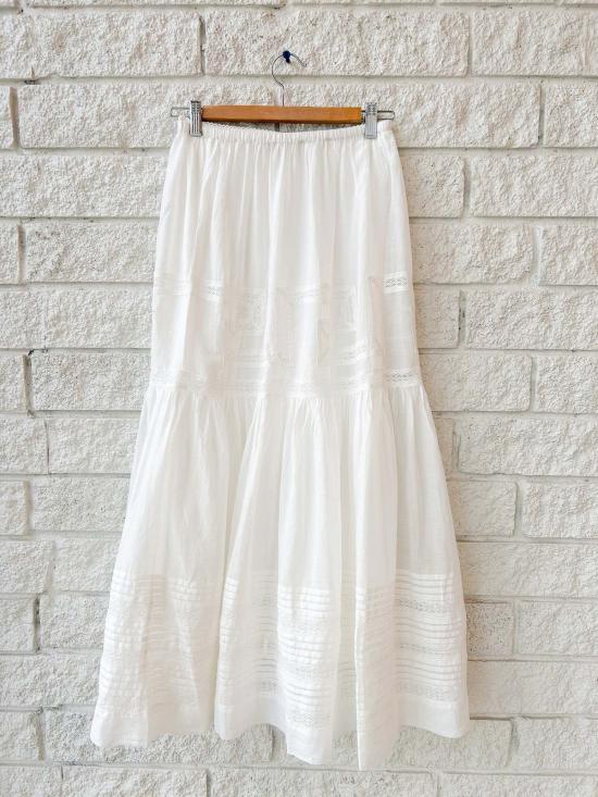  더 그레이트 롱 스커트 위대한. 빅토리아 시대풍의 하얀색 - THE GREAT