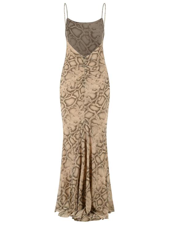 26SS 안다마네 롱 원피스 T190131A TNP264NATURAL PYTHON Ivory - ANDAMANE