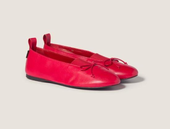 26SS 미우미우 플랫 슈즈 5F552EFA005038 F0011 ROSSO