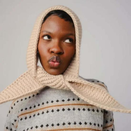  THE ENDERY 머플러/스카프 엔더리 마리나 핸드니트 스카프렛