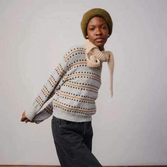  디 엔더리 머플러/스카프 엔더리 마리나 핸드니트 스카프렛 - THE ENDERY