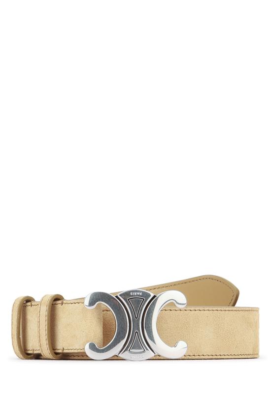 26SS 셀린느 가죽 벨트 45BIE3AUW 02SW STONEBEIGE