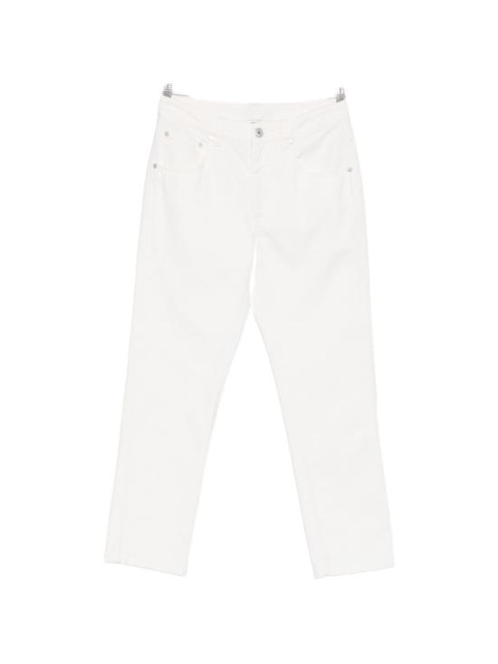 26SS 브루넬로 쿠치넬리 스트레이트 팬츠 M0H81P5847 C600 White