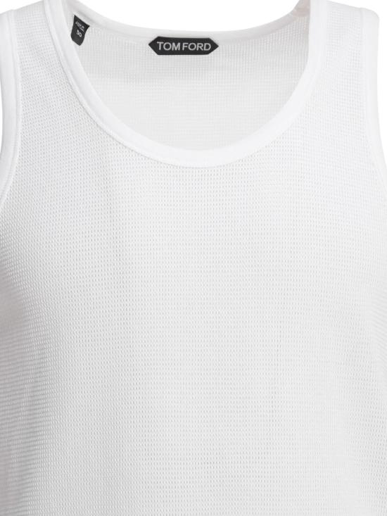 26SS 톰포드 민소매 티셔츠 JCN014 JMC110WAB WHITE - TOMFORD