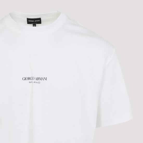 26SS 조르지오 아르마니 폴로 티셔츠 GM001085 TE10629 U0002 OPTICAL WHITE - GIORGIO ARMANI