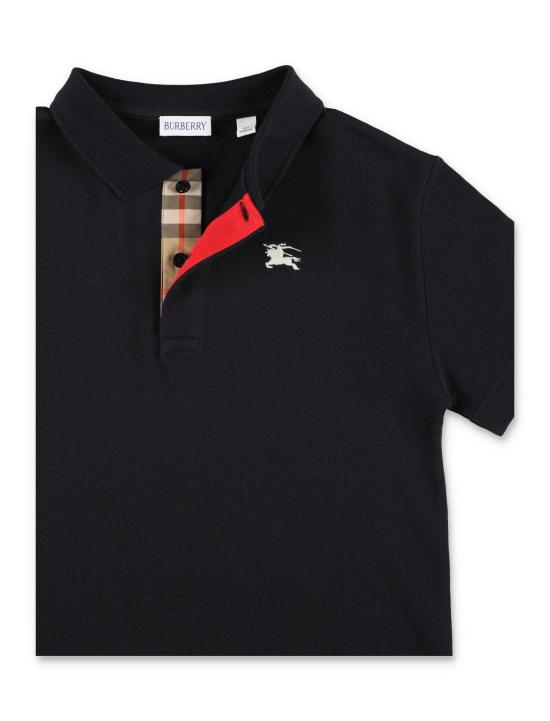 26SS [키즈] 버버리 폴로 셔츠 8117373 A1189 BLACK - BURBERRY