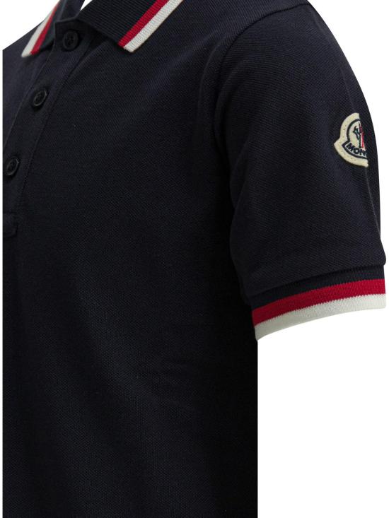 26SS [키즈] 몽클레어 폴로 셔츠 8A00003 K 8496W778 BLUE - MONCLER