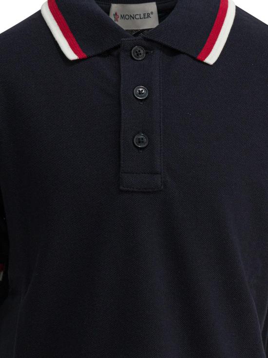 26SS [키즈] 몽클레어 폴로 셔츠 8A00003 K 8496W778 BLUE - MONCLER