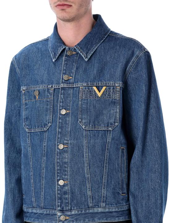 26SS 발렌티노 가라바니 데님 자켓 8V3DC14FB6M 558 MEDIUM BLUE DENIM - VALENTINO GARAVANI