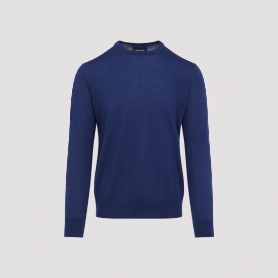 26SS 조르지오 아르마니 스웨터 8NSM01 SM99Z UB130 ROYAL BLUE - GIORGIO ARMANI