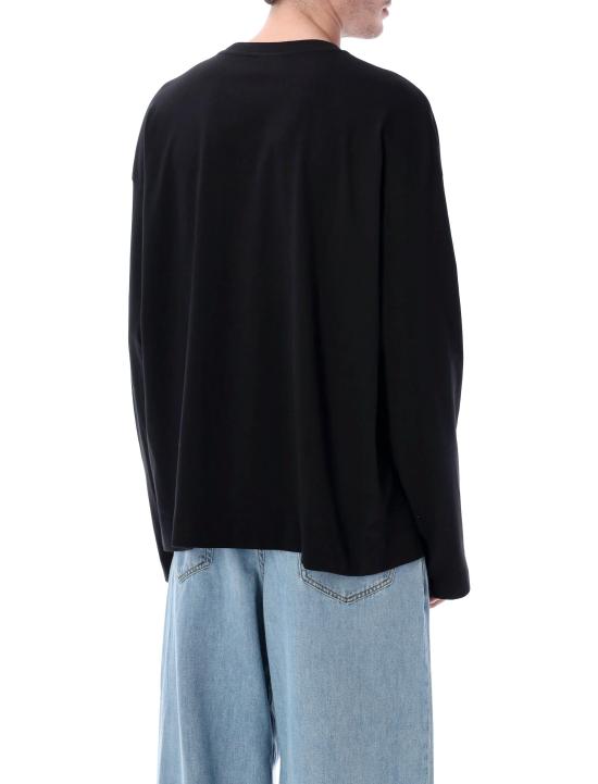 26SS 드리스 반 노튼 폴로 티셔츠 0211123603 900 BLACK - DRIES VAN NOTEN