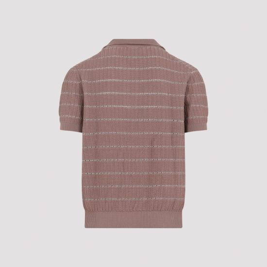 26SS 브리오니 폴로 티셔츠 UMKC0L PDK13 6768 ROSE MOLE POWDER PINK PURPLE - BRIONI