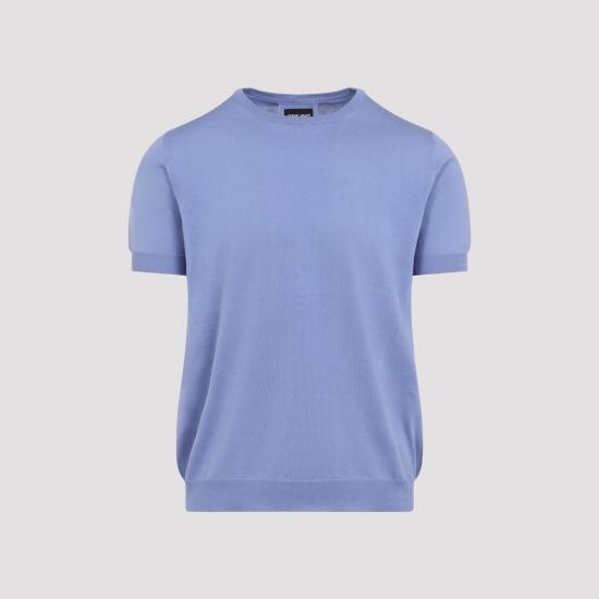 26SS 조르지오 아르마니 스웨터 3HSM38 SM63Z UA017 LAVENDER BLUE - GIORGIO ARMANI