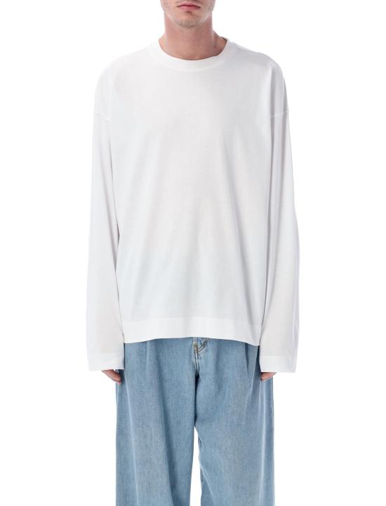 26SS 드리스 반 노튼 폴로 티셔츠 0211123603 001 WHITE