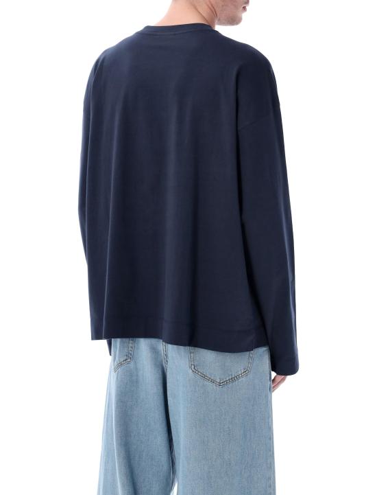 26SS 드리스 반 노튼 폴로 티셔츠 0211123603 509 NAVY - DRIES VAN NOTEN