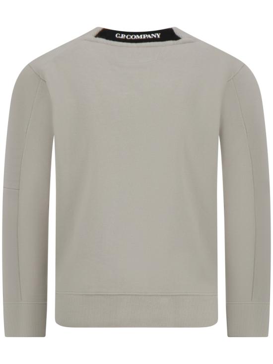 26SS 씨피 컴퍼니 다이애그널 레이즈드 플리스 크루넥 렌즈 스웨트셔츠 20CMSS713A005086W904 DOVE DOM - C.P. COMPANY