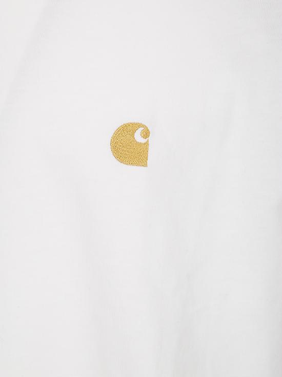 26SS 칼하트 WIP 반팔 티셔츠 I02639100RXX WHITE GOLD DOM - CARHARTT WIP