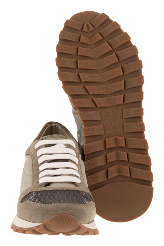 26SS 브루넬로 쿠치넬리 스니커즈 MZ47G1960 C7550 KHAKI - BRUNELLO CUCINELLI