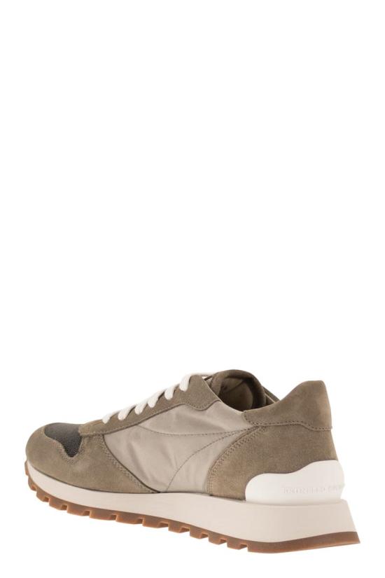 26SS 브루넬로 쿠치넬리 스니커즈 MZ47G1960 C7550 KHAKI - BRUNELLO CUCINELLI