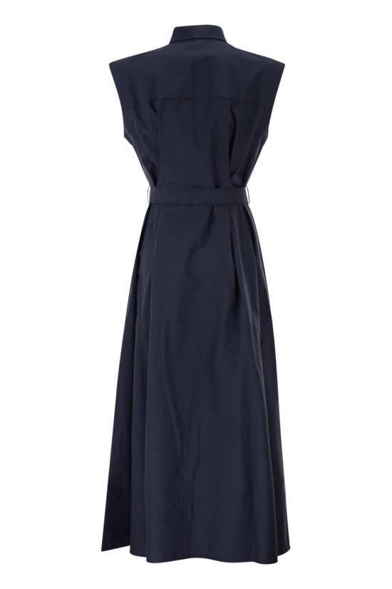 26SS 브루넬로 쿠치넬리 미디 원피스 ML140A5286 C4862 BLUE - BRUNELLO CUCINELLI