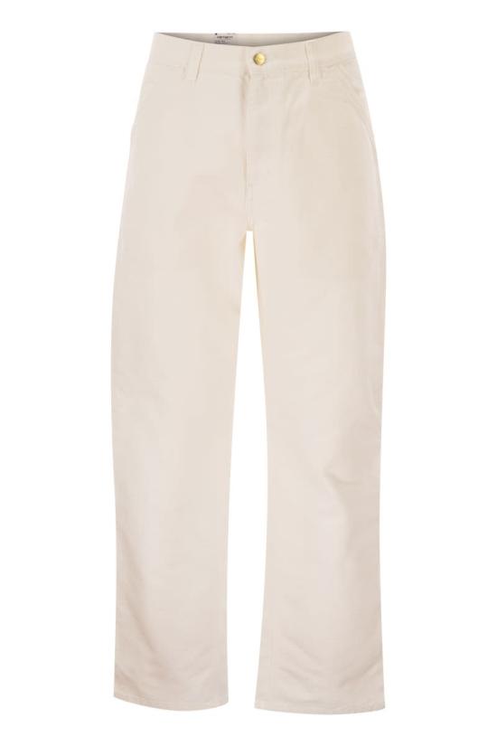  칼하트 WIP 디어본 캔버스 싱글 니 팬츠 I031497 D602 WHITE