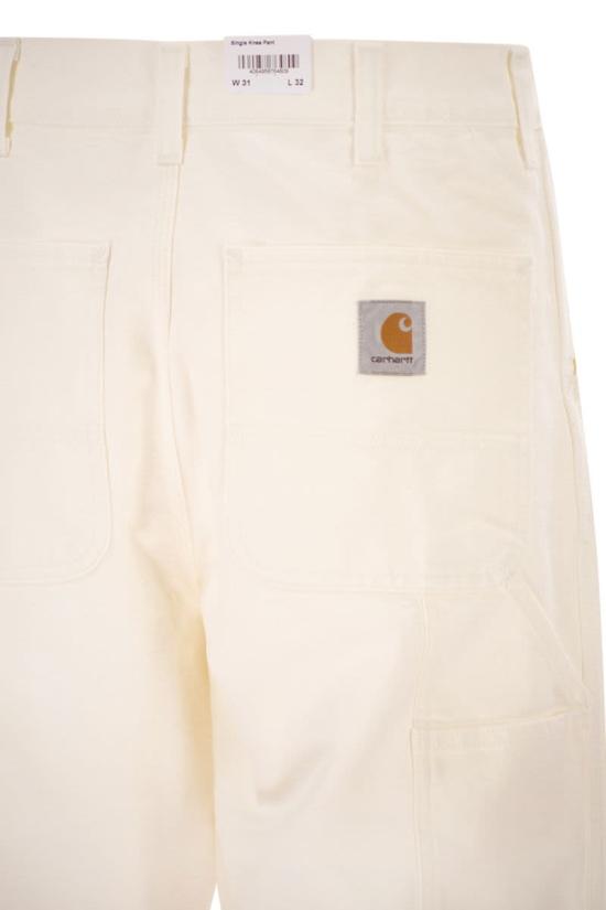  칼하트 WIP 디어본 캔버스 싱글 니 팬츠 I031497 D602 WHITE - CARHARTT WIP